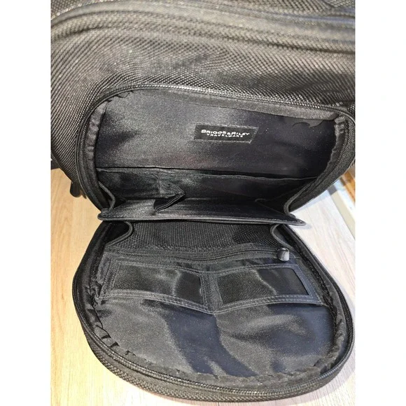 Briggs & Riley Unisex Backpack One Size Black Travel Work Laptop Bag minimalist - Picture 8 of 16